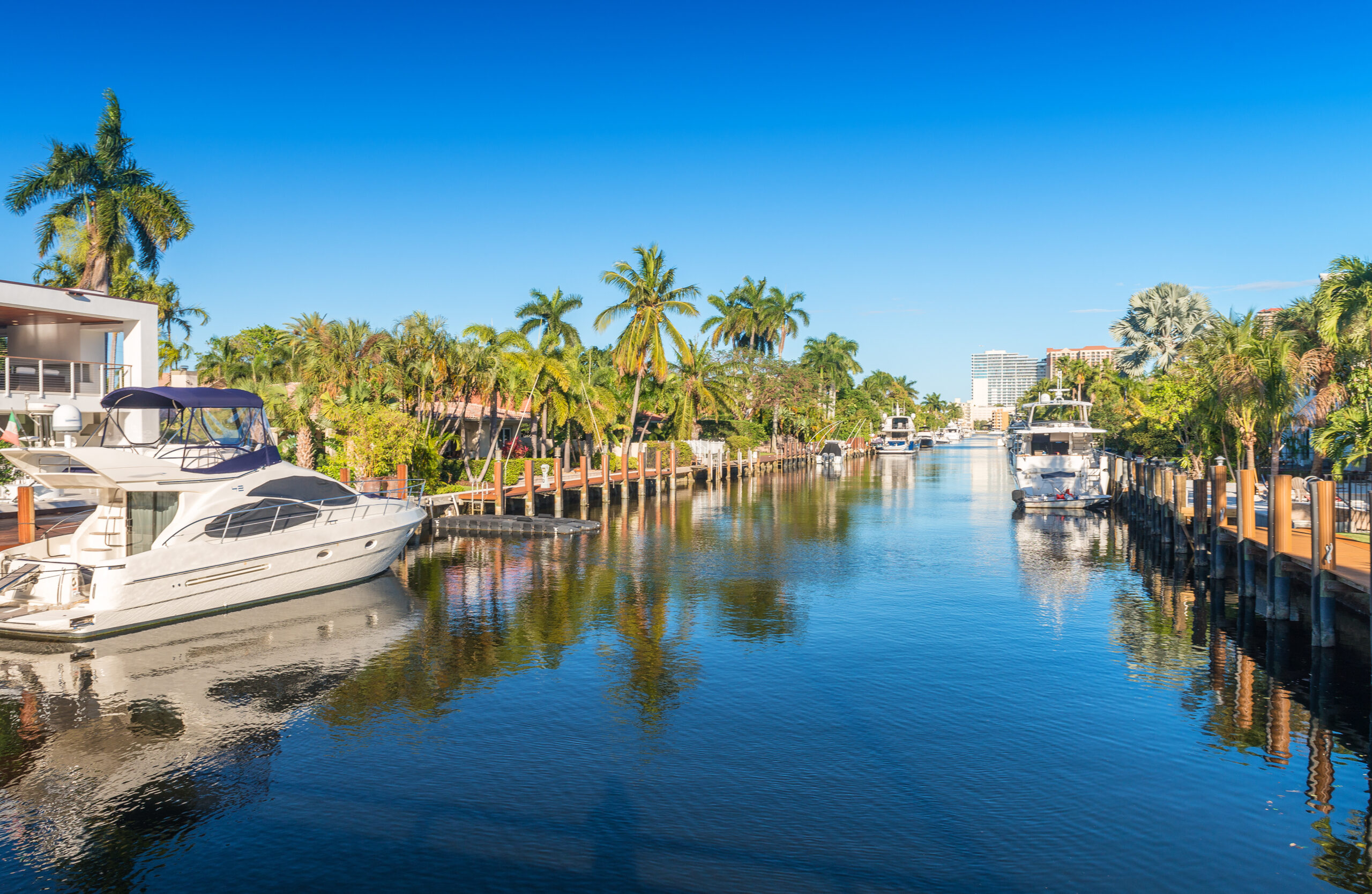 Beautiful,Canal,Of,Fort,Lauderdale,,Florida.
